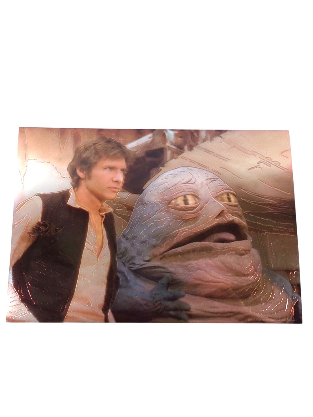 Star Wars Special Ed ChromArt Jabba The Hutt & Han Solo Collectible Wall Art